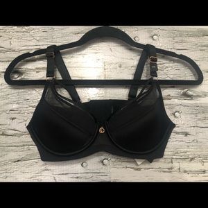 Ashley Graham NWT black Diva Demi Cup bra
